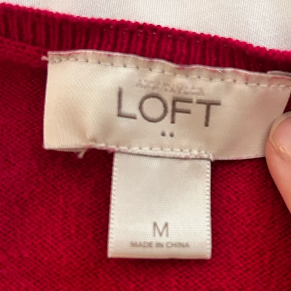 Loft red sweater - Picture 3 of 3